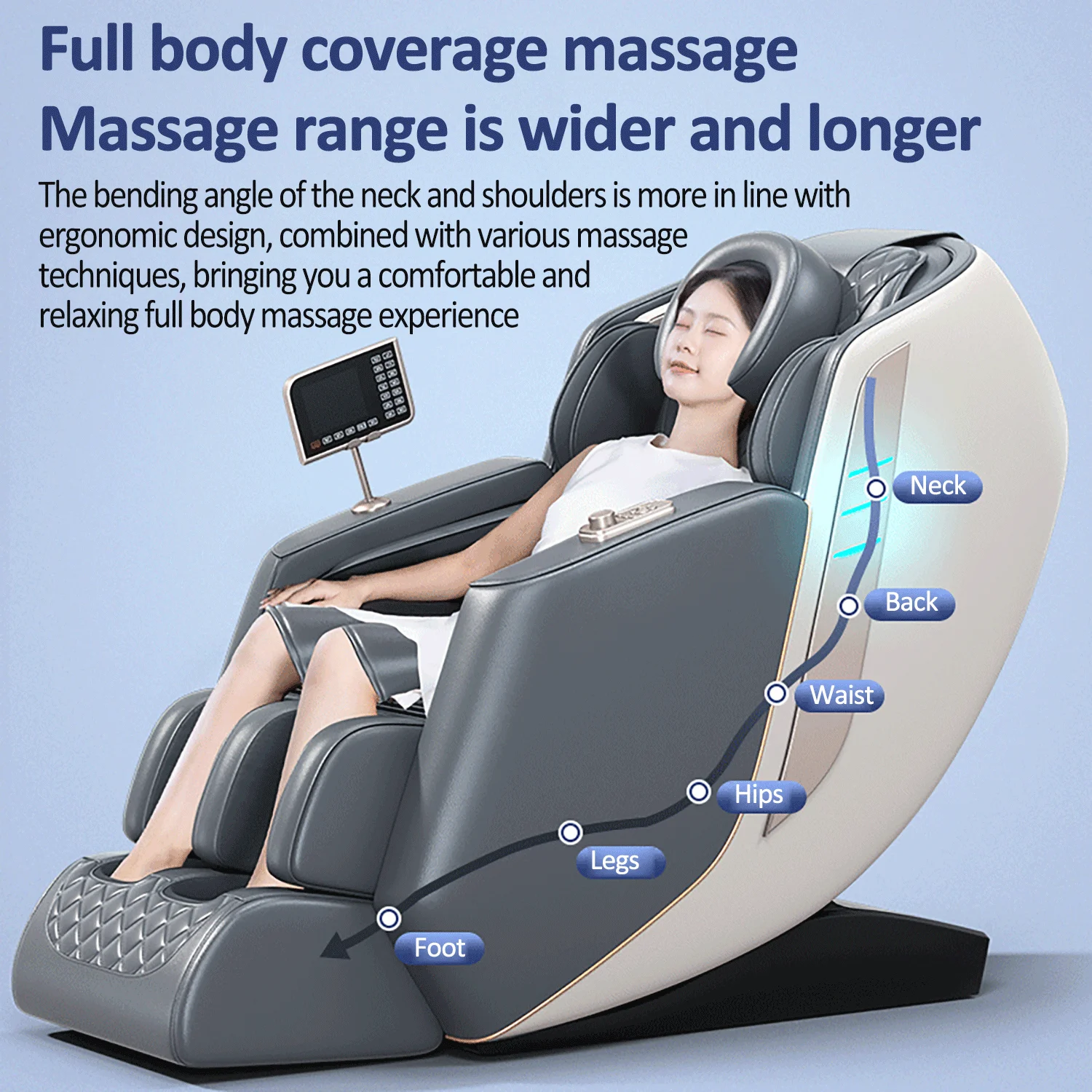 massage chair full body Luxury Intelligent Stretching Automatic Zero Gravity Electric massage Chair with Heating and Bluetooth