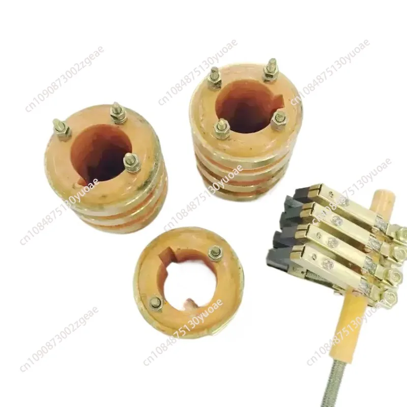 Collecting Ring, Conductive Slip Ring, 2-way, 3-way, 4-way, Inner Diameter 20, 25, 30, 35, Outer Diameter 58, Carbon Brush