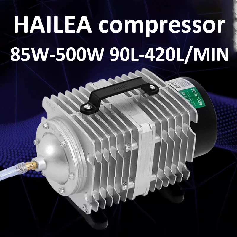 HAILEA ACO Aquarium Elektromagnetische Luftpumpe Belüftungspumpe Hochleistungs-Sauerstoffpumpe Belüfter Oxygenator Fischteich 300 W 380 W 500 W
