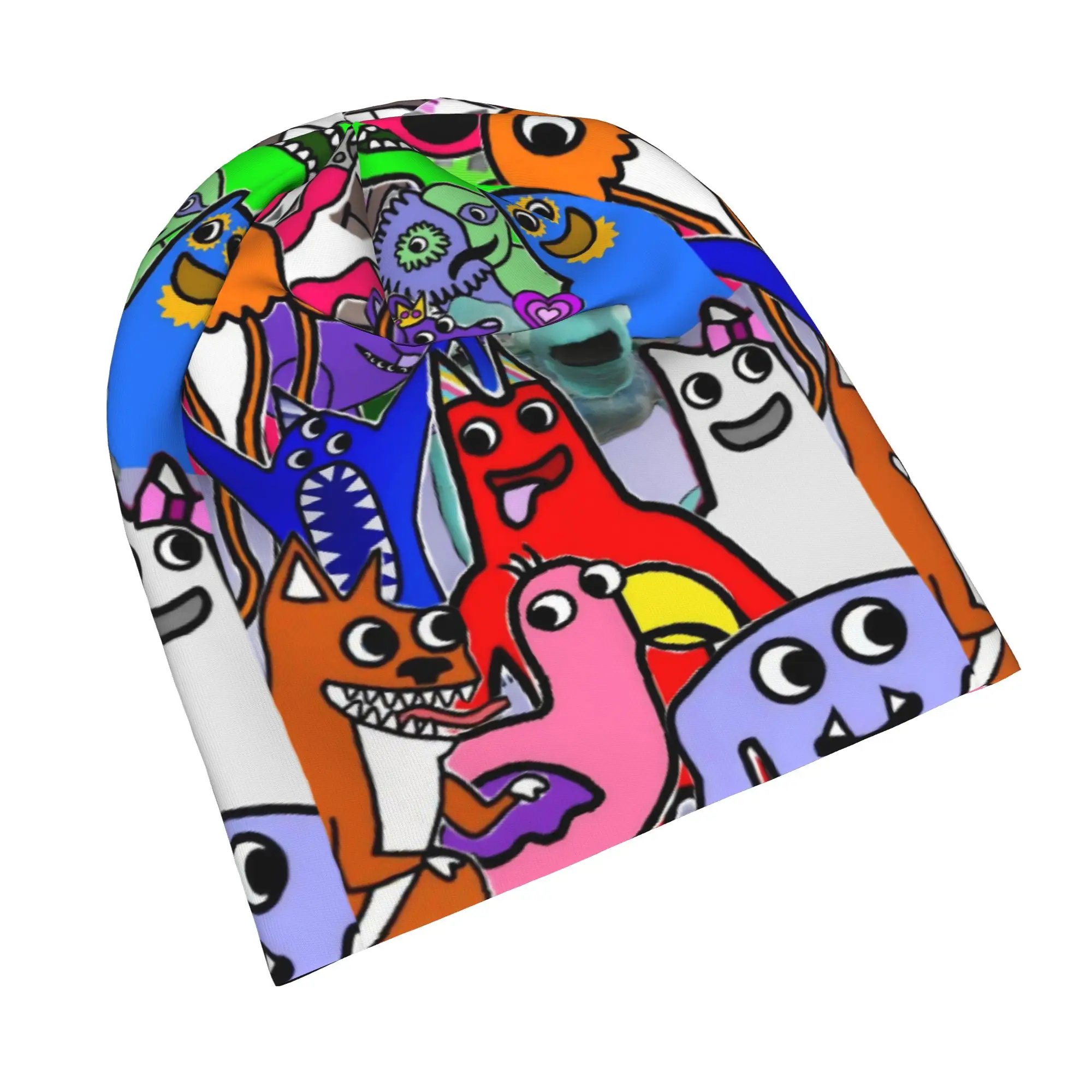 Gartens Banbans Horror Game Bonnet Hats Goth Outdoor Skullies Beanies Hat Gaming Cartoon Unisex Spring Dual-use Cap