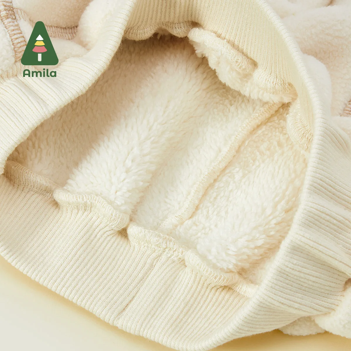 Amila Baby-Freizeithose für Kinder, 2024, Winter, neu, mehrfarbig, Fleece, gemütlich, Farbblockierung, warme Babykleidung