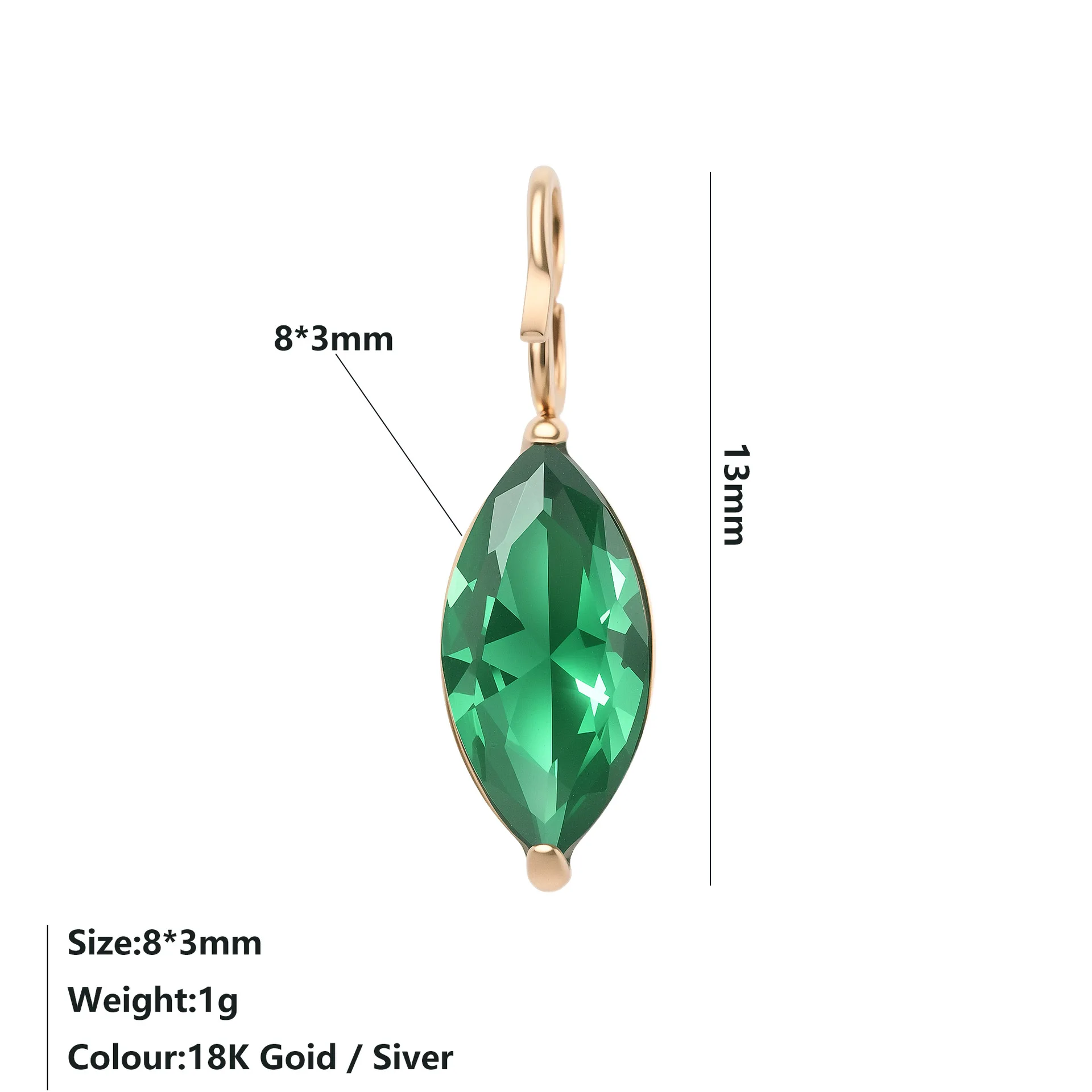 Tiny Marquise Crystal Charms for DIY Earrings