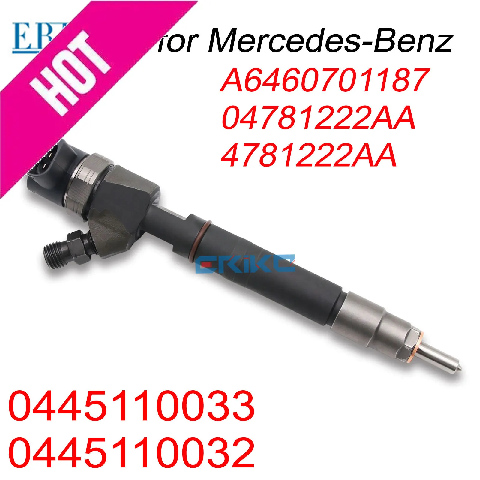 

0445110033 Diesel 500632 04781222AA A6460701187 Common Rail Fuel Injector 0445110032 for MERCEDES-BENZ 0 445 110 033