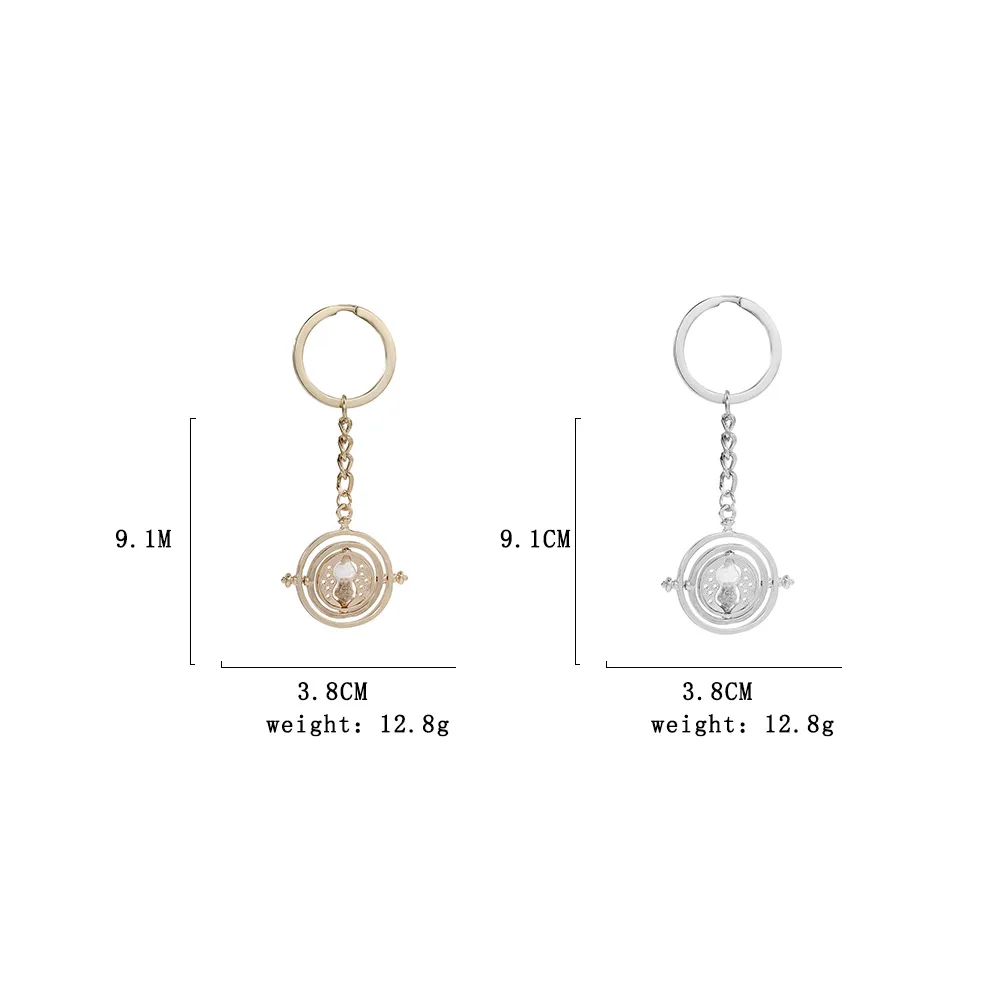 Porte-clés sablier Time-Turner, accessoires de cosplay créatifs, porte-clés pour sac à dos, cadeaux classiques, émissions de télévision, lot de 24 pièces