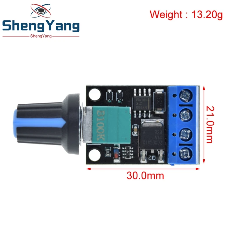 TZT 5V 12V 10A Voltage Regulator PWM DC Motor Speed Controller Governor Stepless Speed Regulator LED Dimmer Power Controller image 2