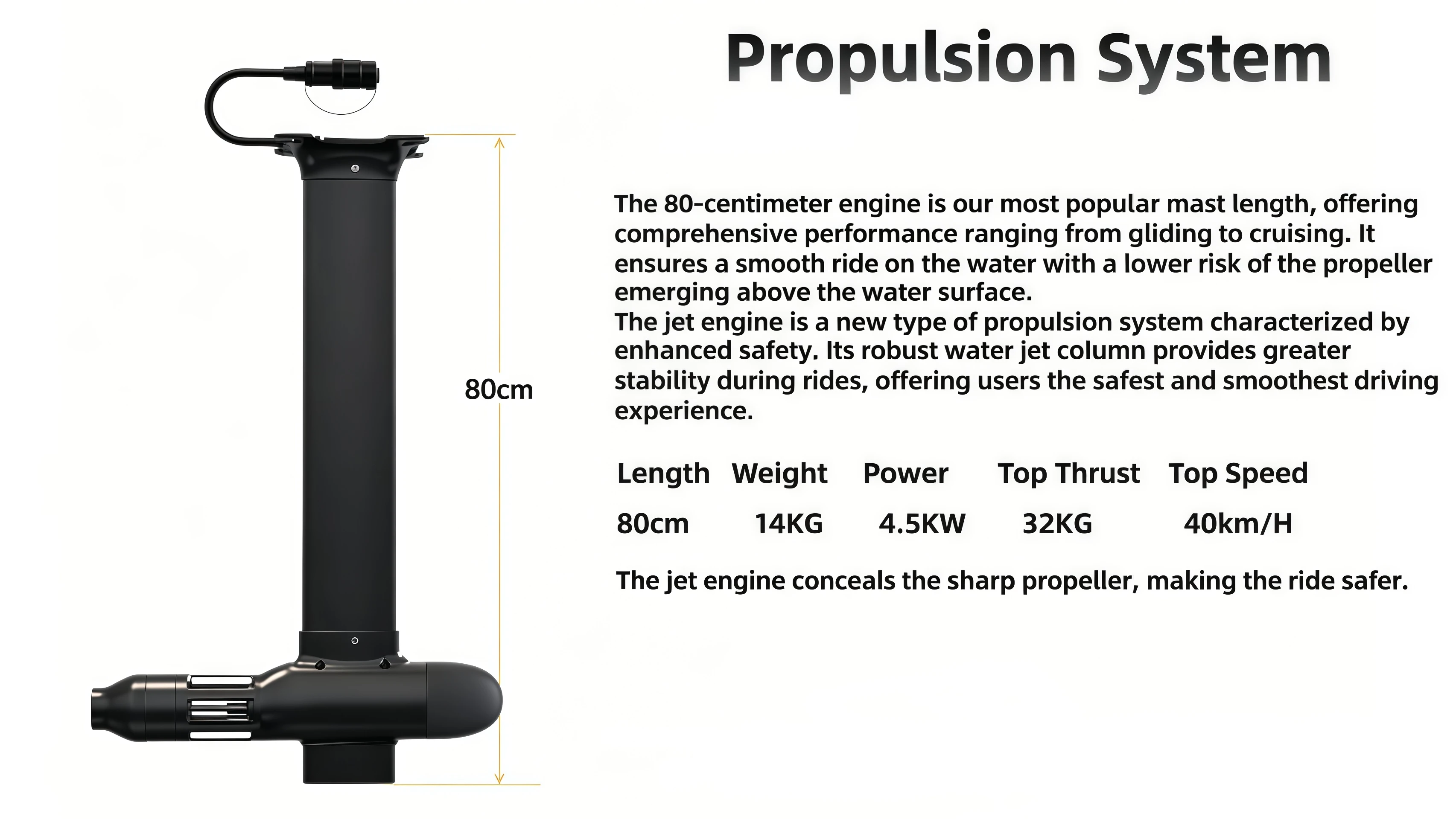 Electric Carbon Fiber Hydro Foil Board 4.5kw Jet Engine with 35A Battery Wind-Free Surf SUP for Ocean Waters Flying
