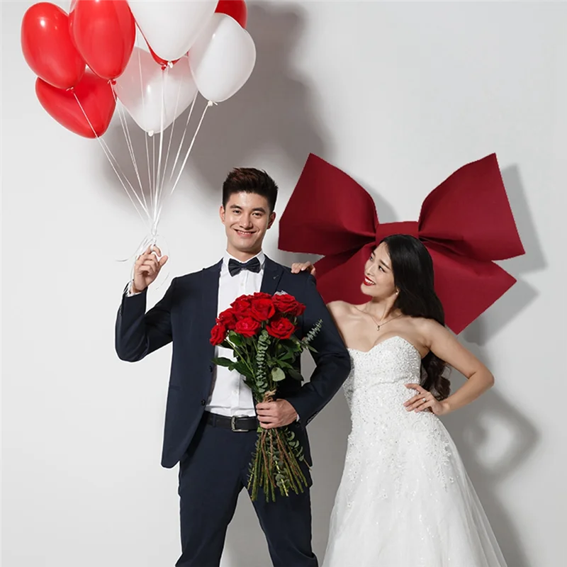 

Decoration Big Bow Shop Display Wedding Arch Decor Birthday Party Prop Festivity Occasion DIY Red Parts S B