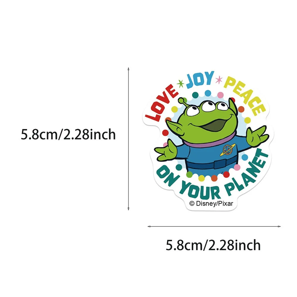 Disney 42 PCS Cartoon Funny Aliens Pixar Theme Creative Sticker For Holiday Gift Bumper Phone Hard Hat Car Scrapbook DIY Sticker