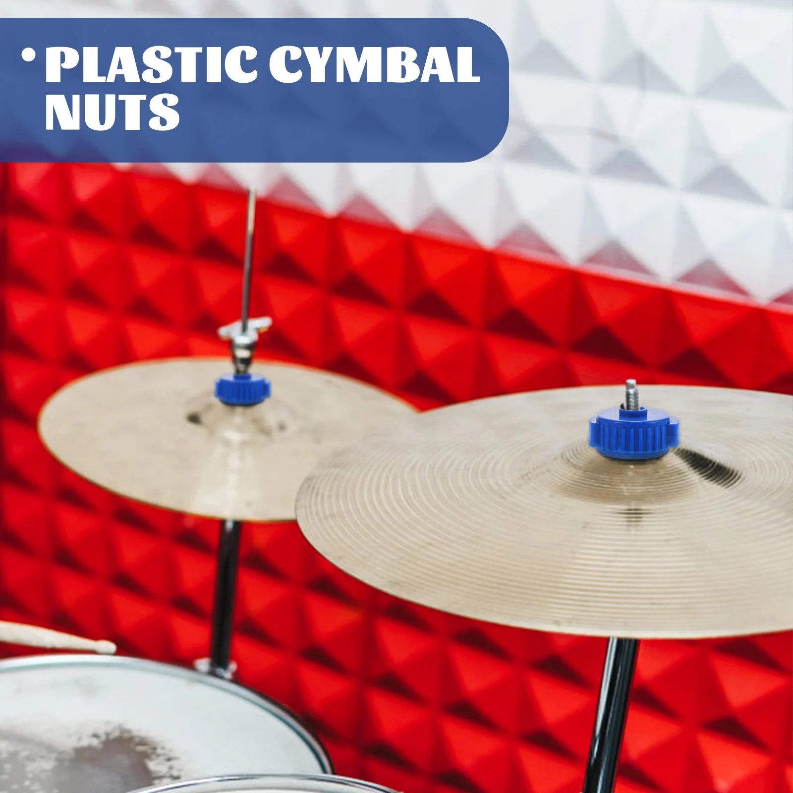 

8 Pcs Quick Release Hat Cymbal Stand Nuts Drum Accessories Parts to Disassemble for Drums Cymbals Plastic