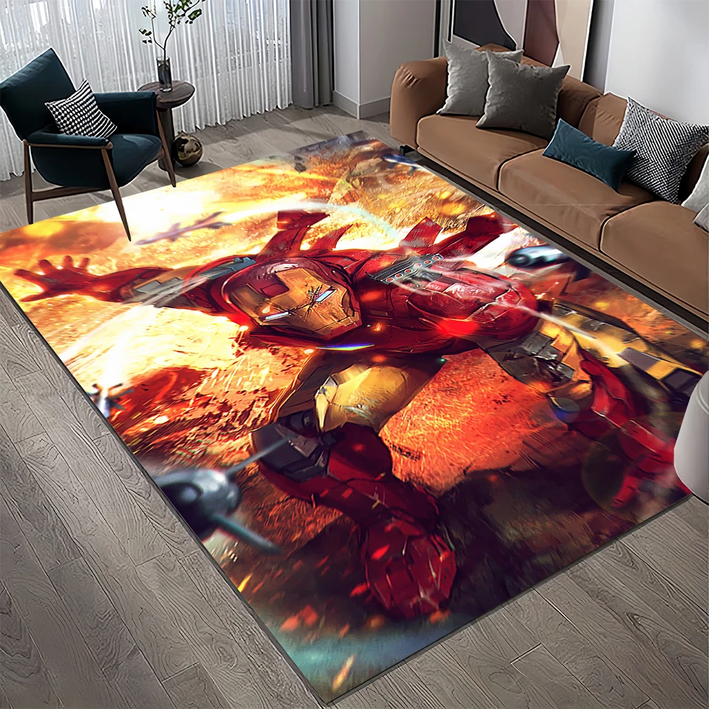 27 Style Iron Man Cartooon Marvel Carpet Rug for Bedroom Living Room Home Sofa Decoration,child Game Large Decor Floor Mat Gifts