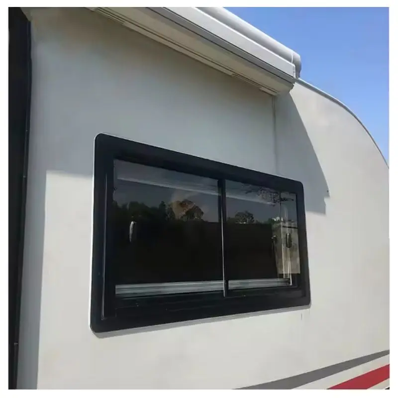 

Intelligent Library Caravan Modified Car Trailer Sliding Window 700x400mm Cut-out Size With Tempered Glass And One-piece Molded