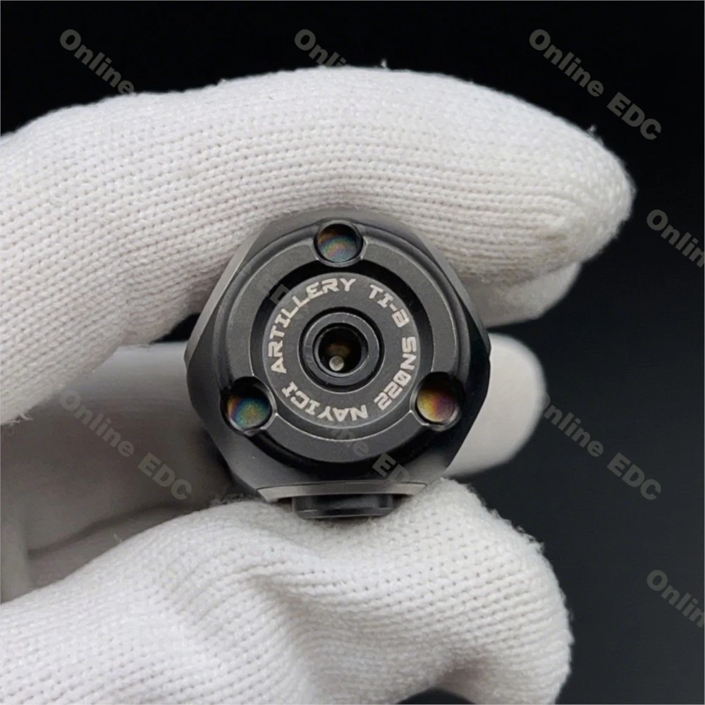 Used EDC Toys MUYI EDC Titanium Artillery Mechanical Ejection Magnetic Compound Toy Anxiety Toys Autism Sensory Toys Metal - Image 5