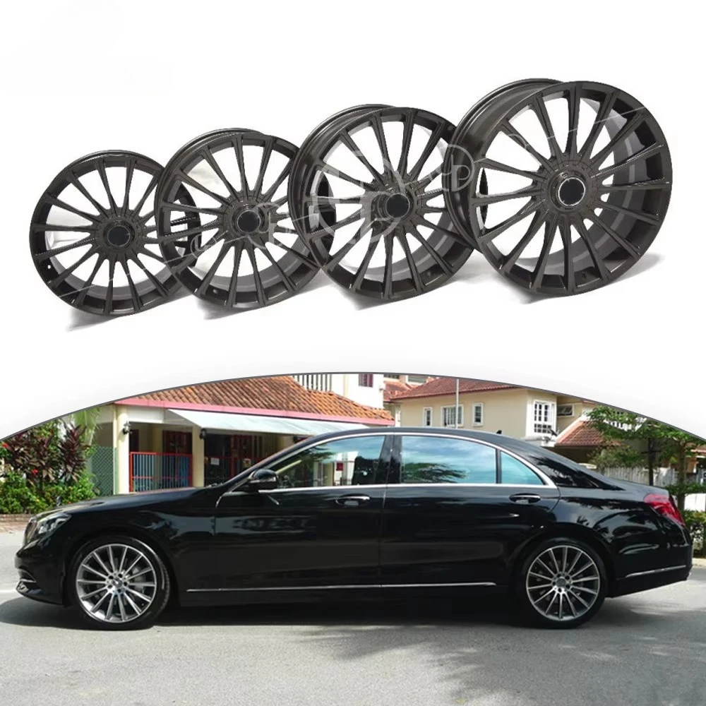 For TI Style Forged Alloy Wheel Hubs Rims 4Pcs 18/19/20 Inch - Fit Mercedes S Class W222 2014-2020 Auto Body Part