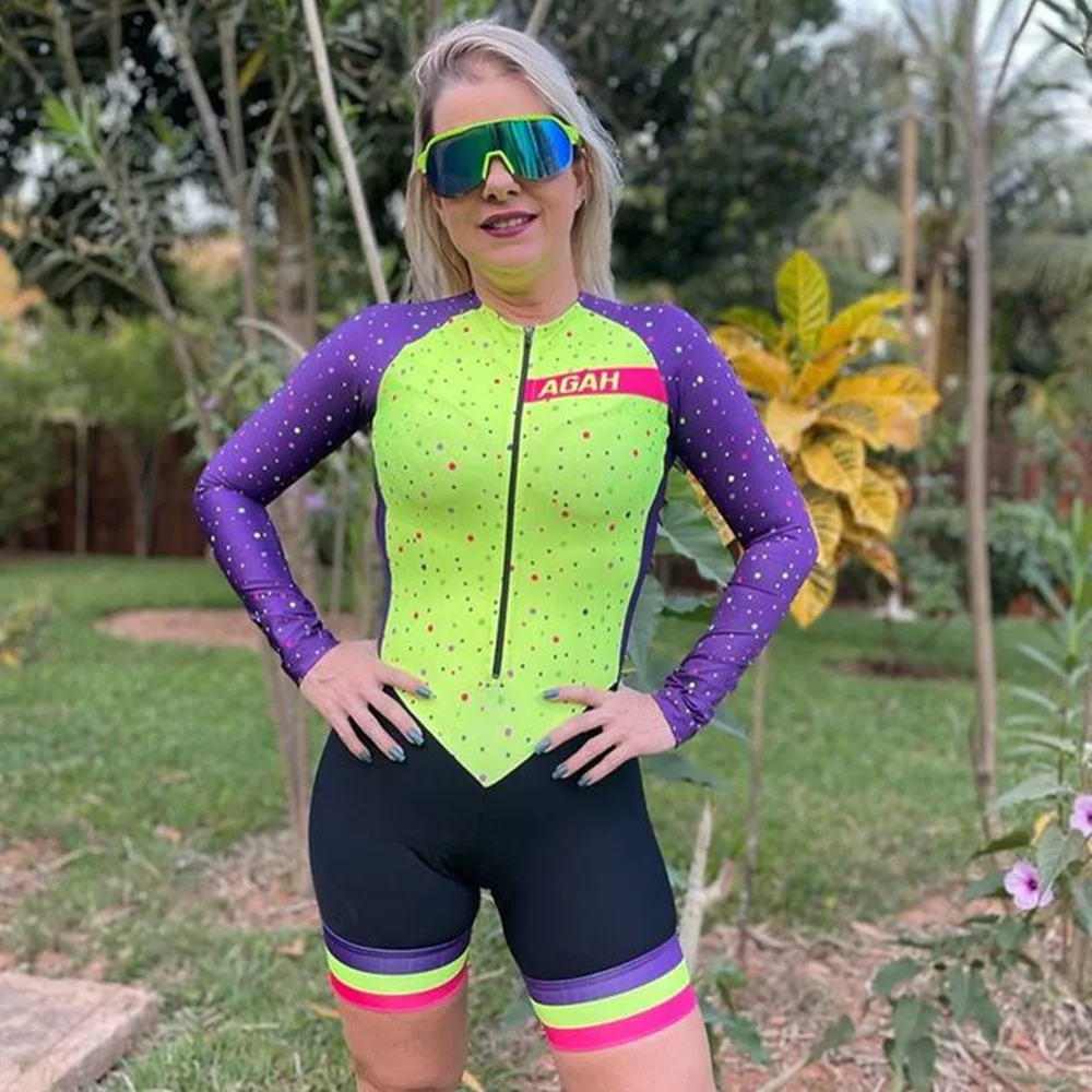 AGAH Jumpsuit Female Cycling Suit Women Plus Size Clothing 2026 Little Monkey For Bike Gel and Silicone Cyclist Shorte Overalls