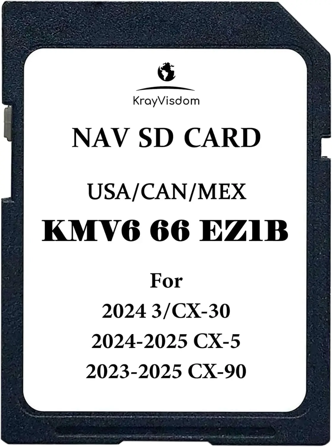 بطاقة SD للملاحة GPS المحدثة لـ CX-5 (2024-2025)، CX-30/3 (2024)، CX-90 (2023-2025) | خرائط الولايات المتحدة الأمريكية/CAN/MEX #1