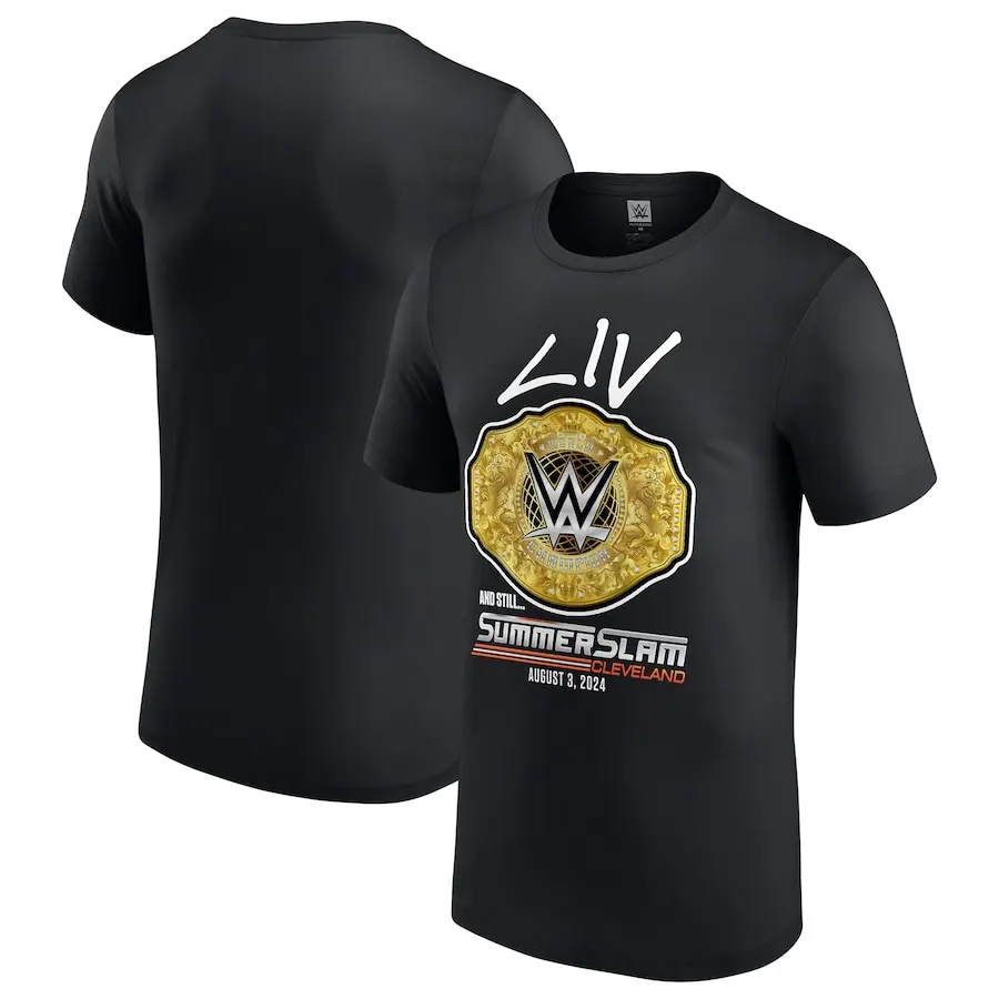 Men's Black Liv Morgan SummerSlam 2024 Winner T-Shirt