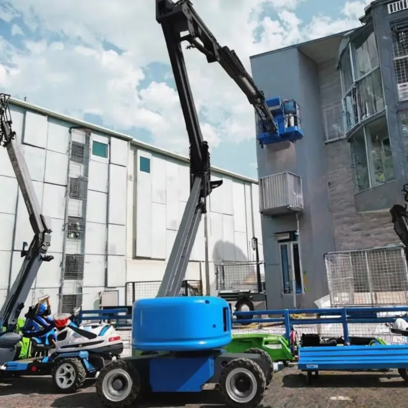 Powerful Articulated Boom Lift Construction Platform with High Lifting Height Engine Motor Gear PLC Core Components Best Price