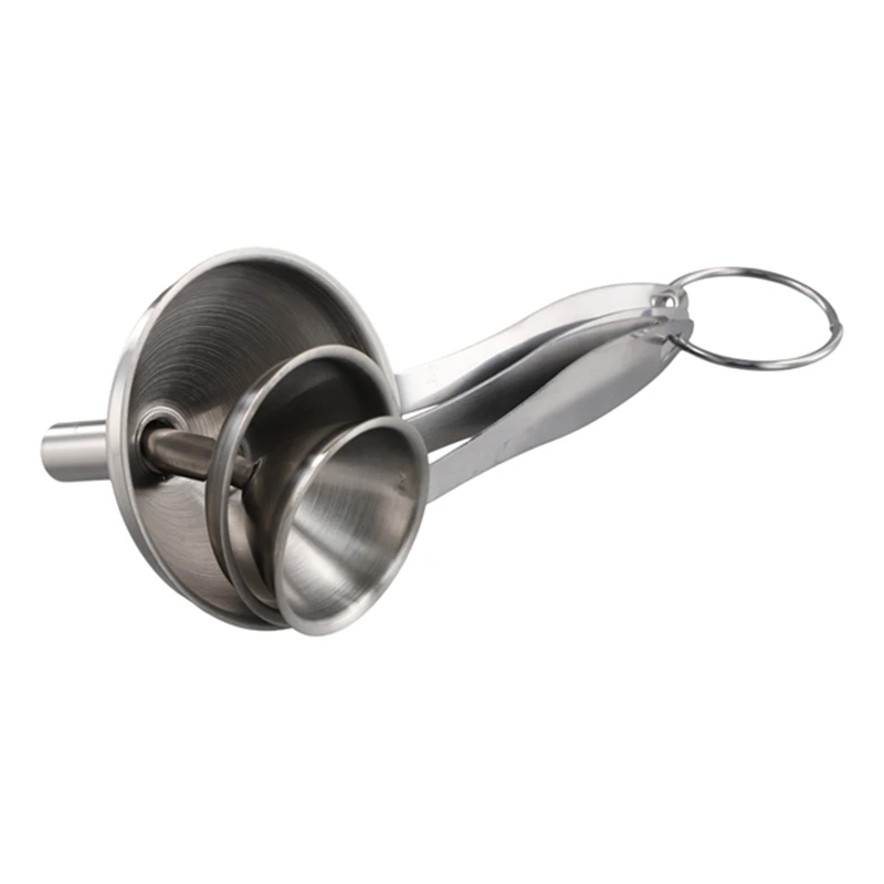 T78C-3-en-1-Funnels-para llenar botellas-Acero inoxidable-Pequeño-Cuocina-Funnel-Set-Para transferir-Esencial-Oleos-Liquidos