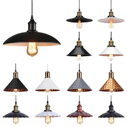Vintage Pendant Lights Industrial Pendant Lamp Retro Loft Hanging Lamp Lampshade For Kitchen Dining Bedroom Home Lighting E27