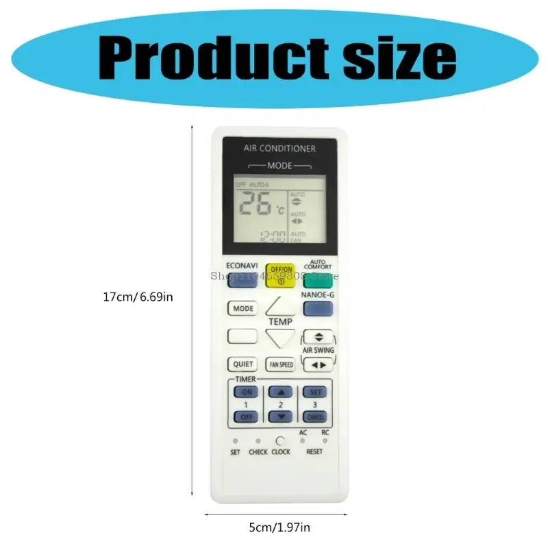 Remote Controler 10m Cobertura Designación botón Borne para CS-E21PKR CS-E28MKJ