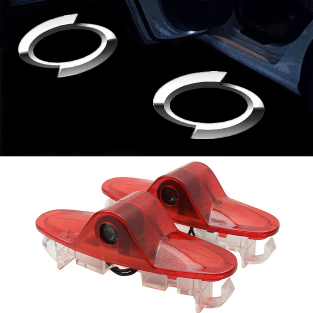 Projecteur laser LED pour logo de porte de voiture, lumières d'ombre de bienvenue, courtoisie fantôme, Samsung QM6 SM5 L43 SM6 SM7, 2 pièces