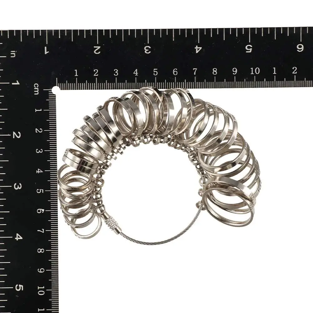 

Durable Ring Sizer Measuring Tool Set Ring Stick Aluminum Ring Mandrel Jewelry Sizers Kit Metal Gauge Smooth Edges