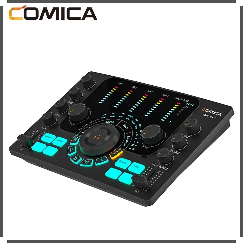 

Comica C2 Sound Card Feature packed Audio Interface for Recording Podcasting Streaming for Guitarist Vocalist Podcast Microphone