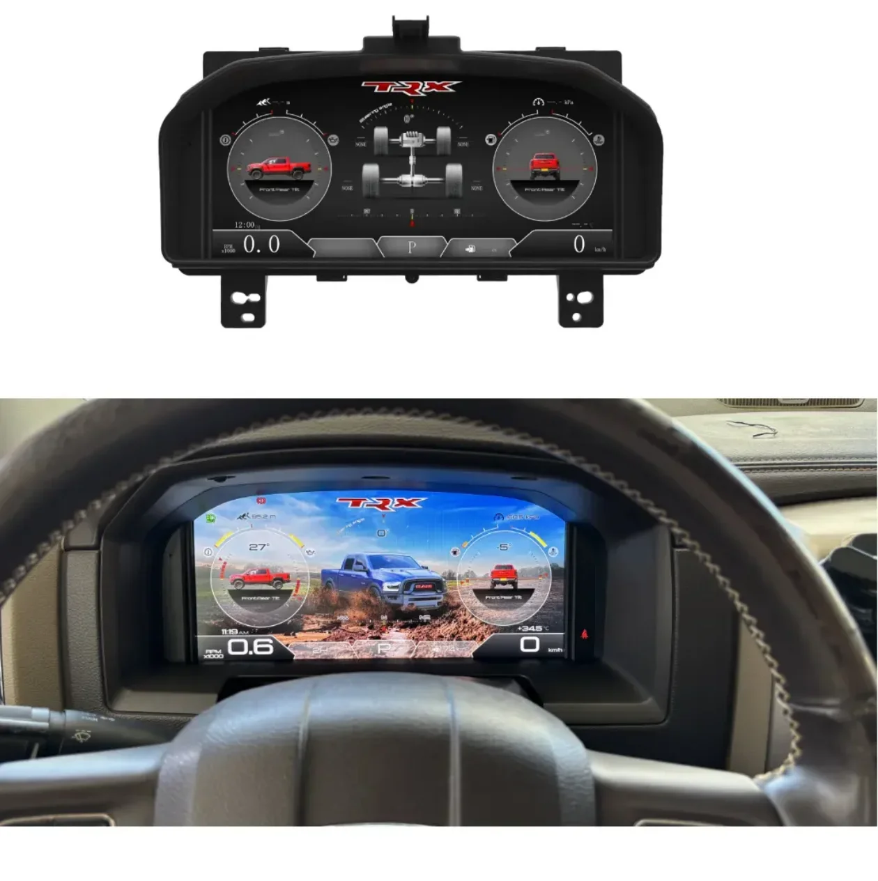 ZXY Auto Digitale Cluster voor Dodge Ram 1500 2013-2018 LCD Dashboard Instrumentenpaneel Snelheidsmeter Scherm Auto Accessoires
