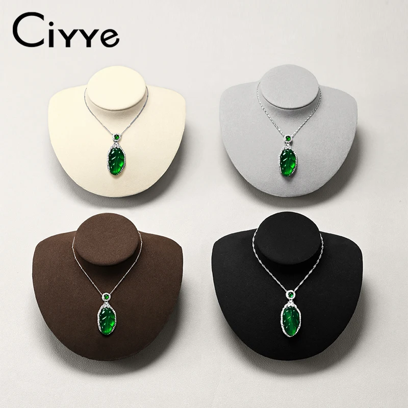 

Подставка-бюст Ciyye из микрофибры для демонстрации и организации ювелирных украшений: колье, подвесок, ожерелий. Идеально для витрин.