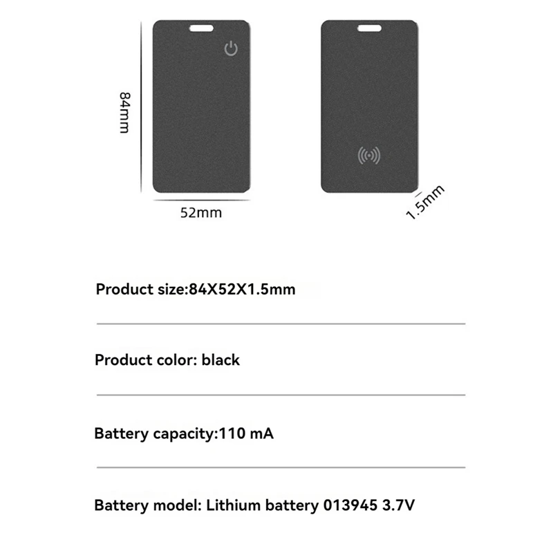 Para Magicard Pro Wallet Tracker Card IP68 ubicación de seguimiento localizador GPS etiqueta inteligente rastreador de artículos para encontrar mi aplicación