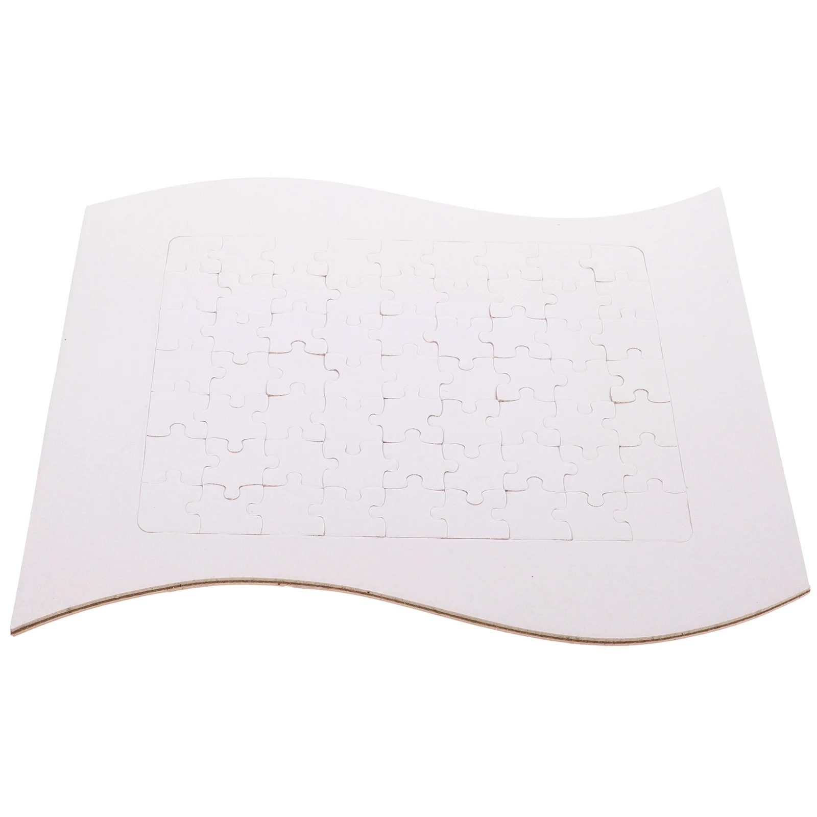 1 Zestaw Pustych Puzzle do Sublimacji DIY Elementy Puzzle do Termotransferu do Sublimacji Rękodzieło Klasowe Zajęcia Domowe