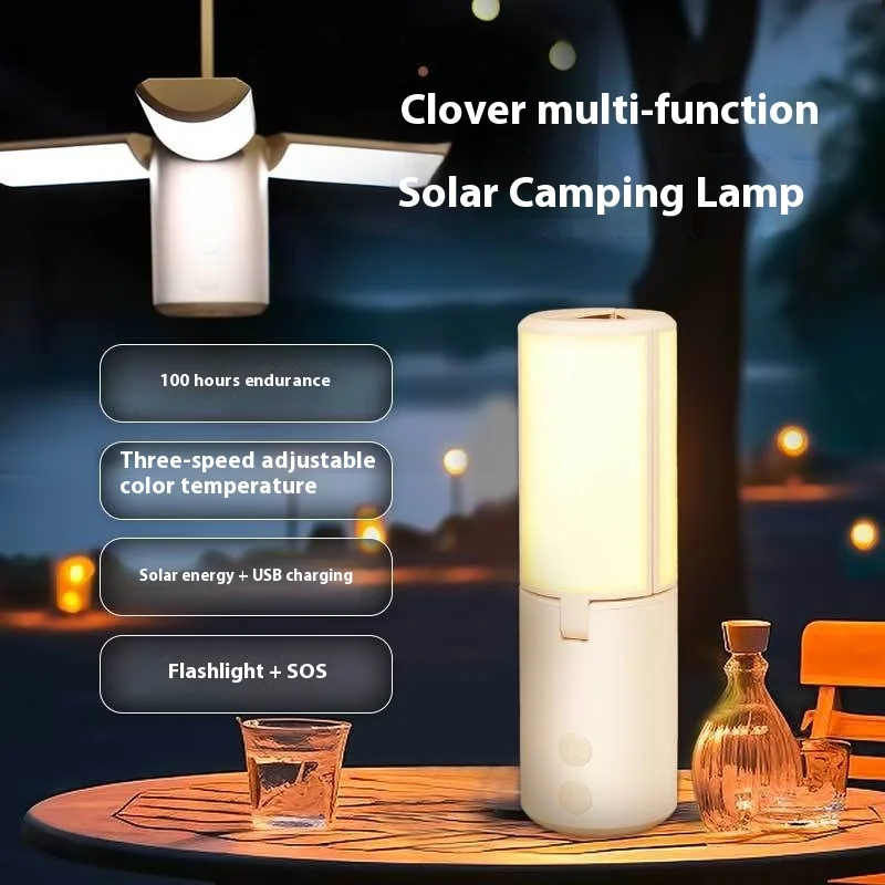 LED Light Hanging Lantern ABS Folding Camping Lamp IP65 Rated Touch Control for Outdoor Indoor Use Solar Portable Lighting