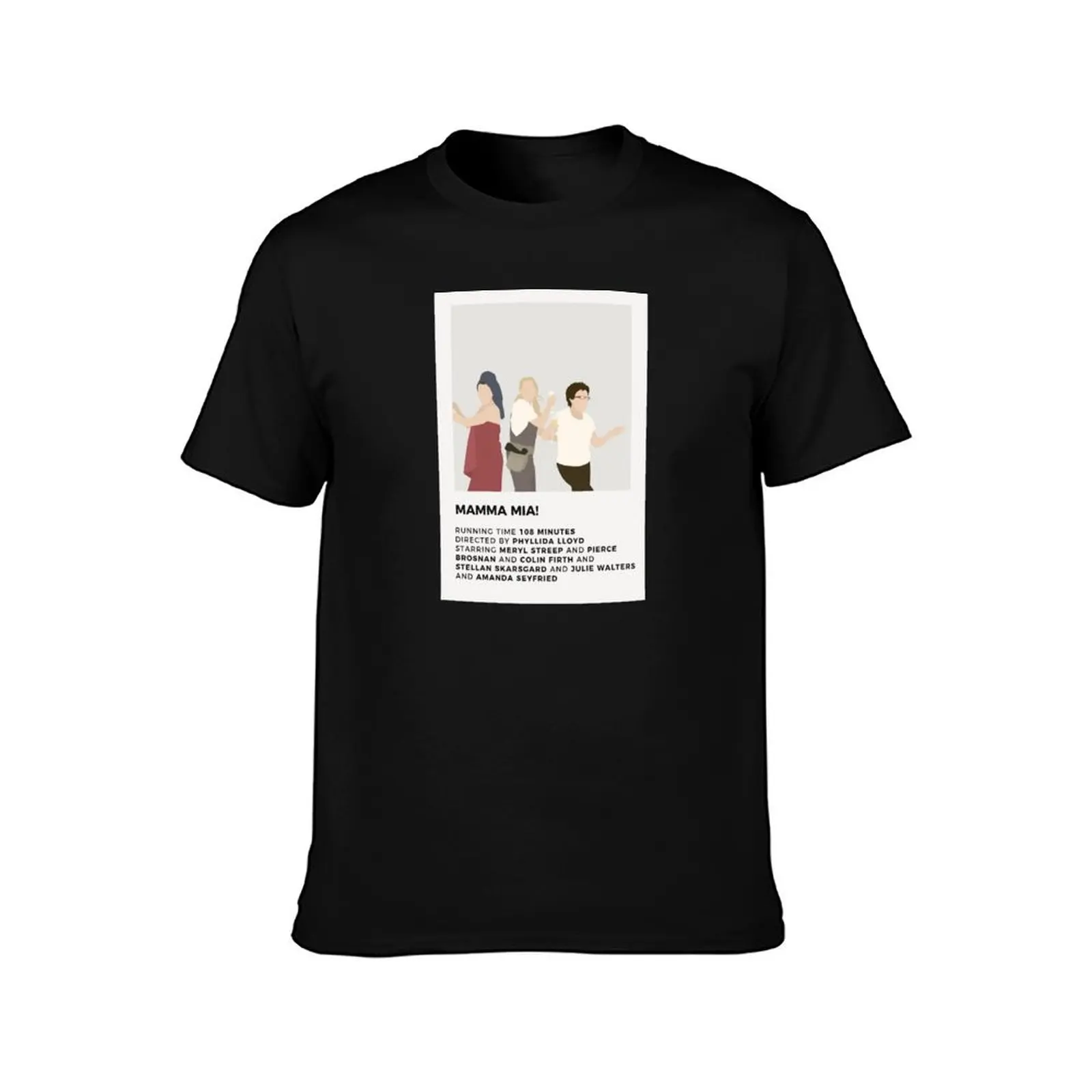 Mamma Mia Minimalist Poster T-Shirt Summer Casual Cotton Tee Oversized Streetwear Tops Vintage Graphic Print 100% Cotton