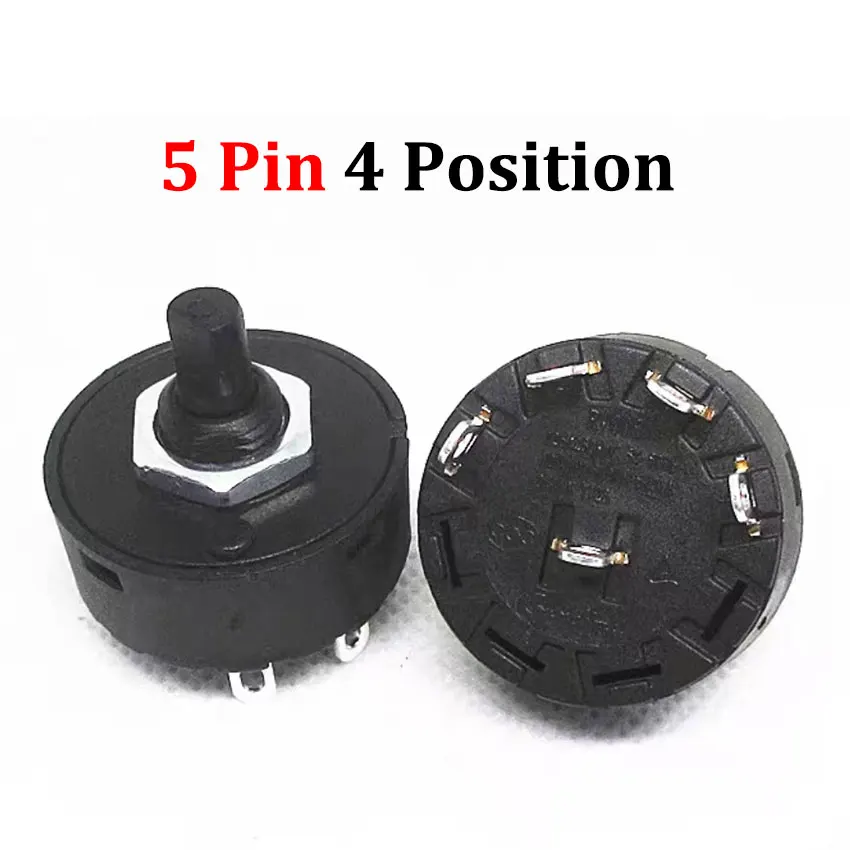 1pcs Knob Switch  3/4/6/7/8/9Pin 2/3/5/6/7/8 Position Rotary Switch For Electric Oven Teapot Juicer Blender Power Switch - Image 4