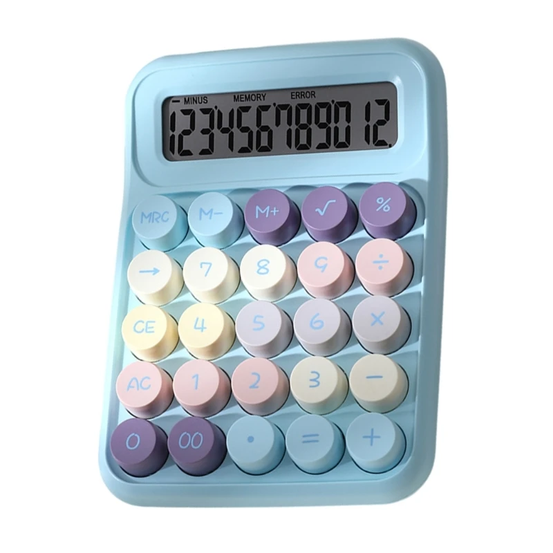 Desktop Calculators with 12 Digit Large LCD Display and Big Mechanical Button