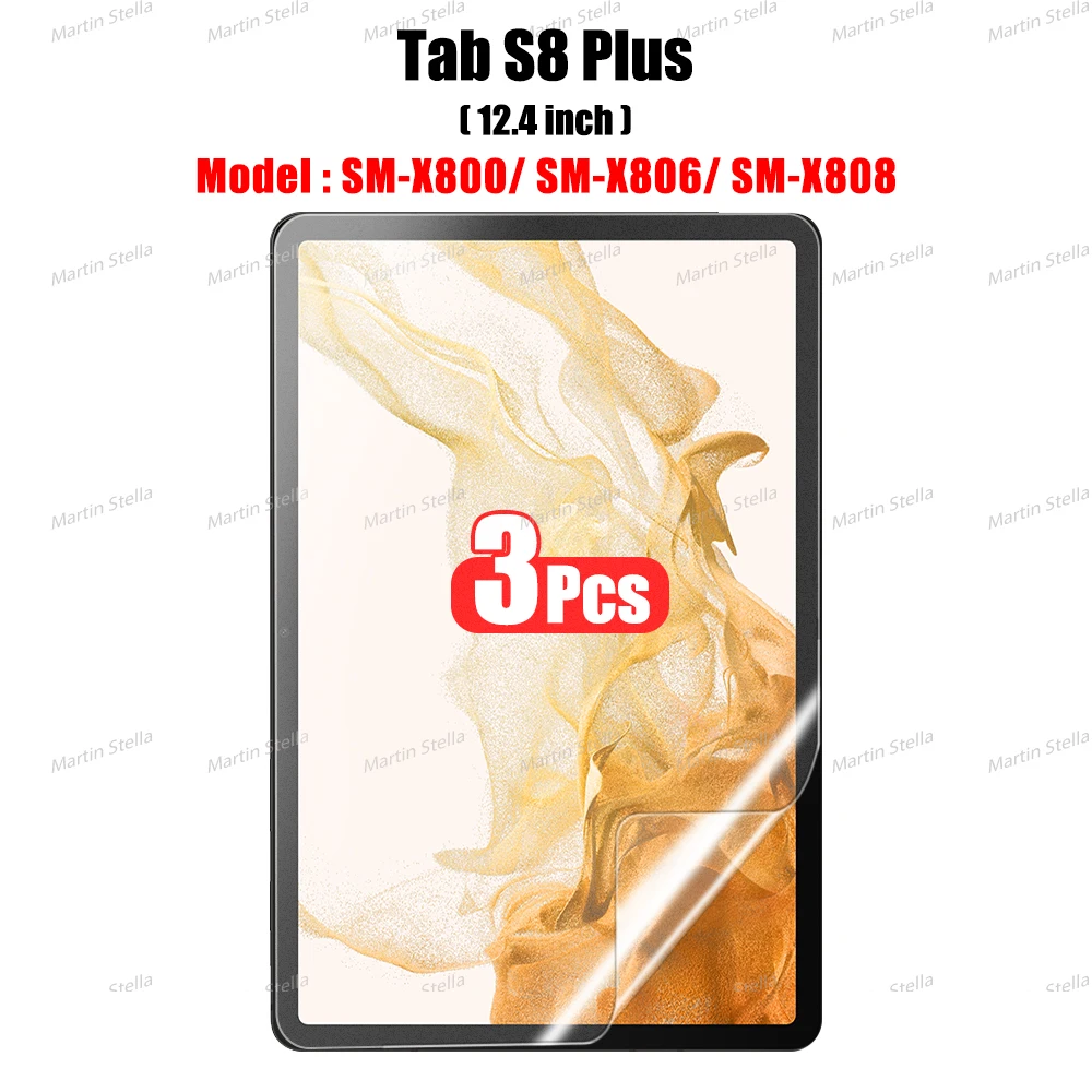 3 Stück Papiergefühl wie Displayschutzfolie für Samsung Galaxy Tab S7 S8 S9 Plus Ultra Samsung Tab S6 Lite S7 S9 Fe A8 A9 A7 Kein Glas