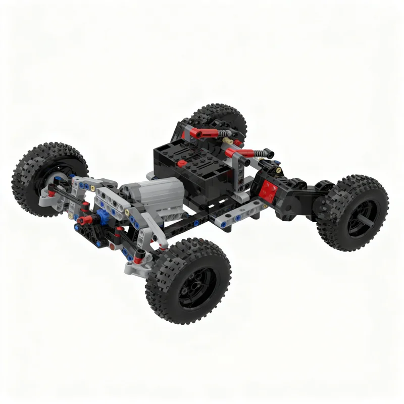 211 Uds. MOC RC trofeo camión chasis BuWizz 3 0 libros modelo técnico bloques de construcción arquitectura regalos de navidad juguete ladrillo