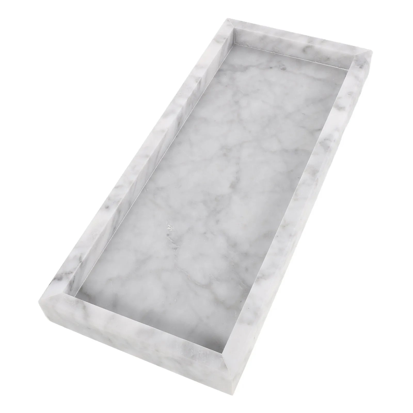 12x5 Rectangle Marble Tray Van - огляд і ціна Home Bathroom Organizer