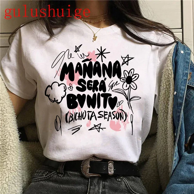 Futuro sarà bella maglietta grafica Karol G cuore donna Manana Sera Bonito Tee Shirt divertente Y2k TShirt femminile