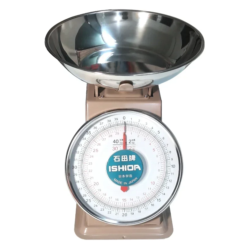 16 Taels HK Kitchen Scale Ishida Brand Spring Mechanical Weighing Plate High Precision Hong Kong Style Measuring Tool