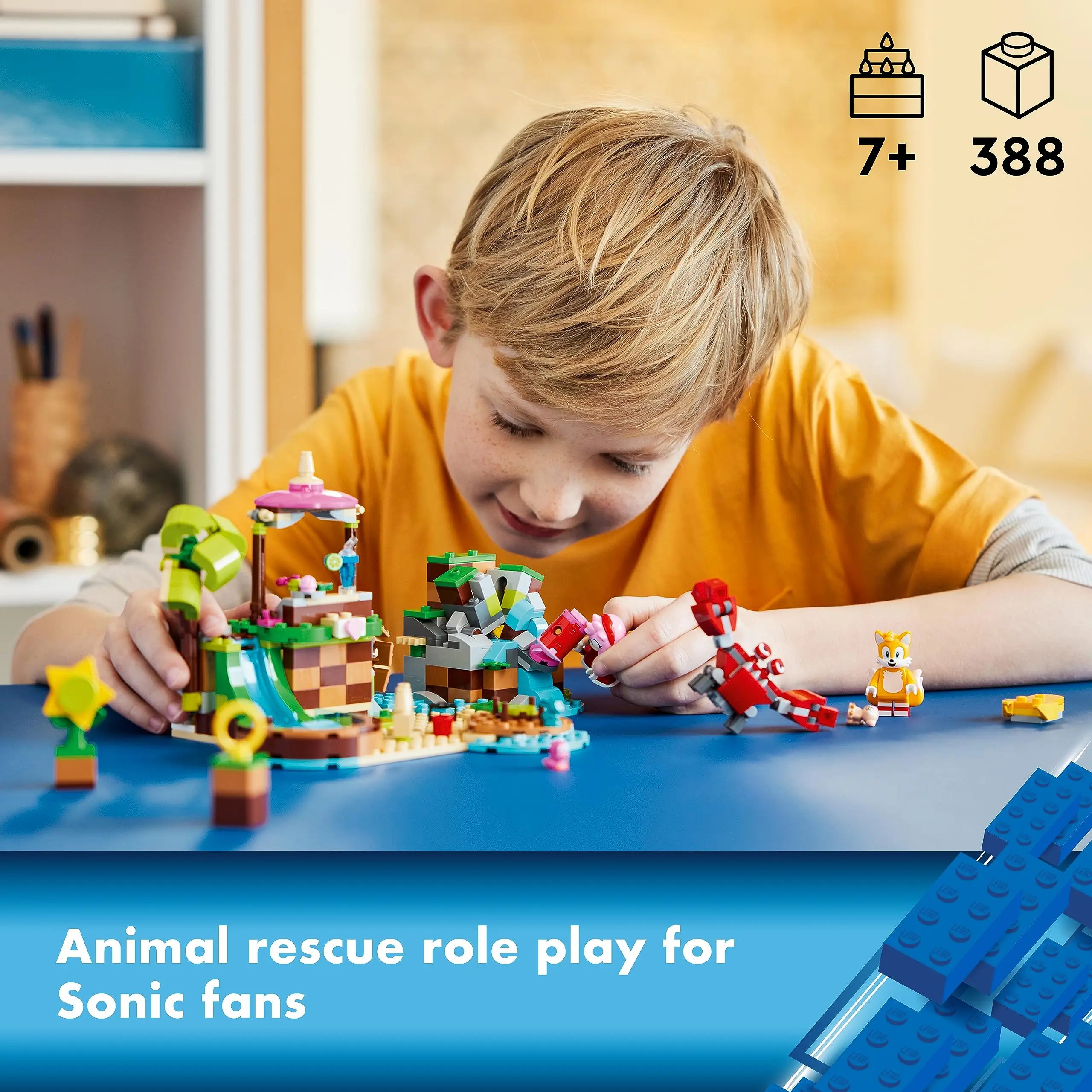 LEGO Sonic The Hedgehog Amy’s Animal Rescue Island 76992 Building Toy Set Sonic Adventure Toy with 6 Characters and Accessories