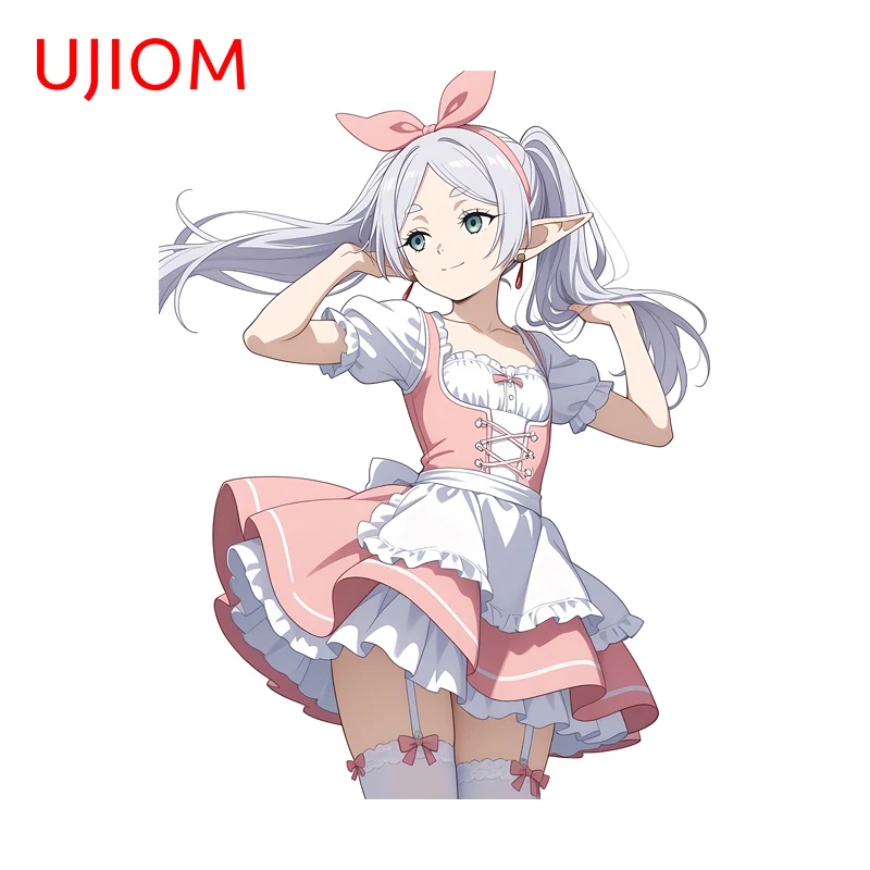UJIOM Pretty Lolita Frieren Wall Sticker Skateboard Air Conditioner Adhesive Decal Light Switch Refrigerator Accessories