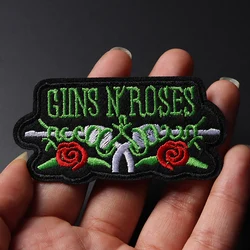 PUNK ROCK BAND Iron-On Size: 7.5x3.7cm Patches Clothe Embroidery Applique Sewing Supplies Decorative Badges Music Popular