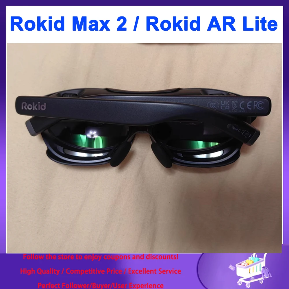 100% Original Rokid Max 2 AR Glasses with Optional Rokid Station 2 for Rokid AR Lite / Optional Rokid Station for Rokid AR Joy 2