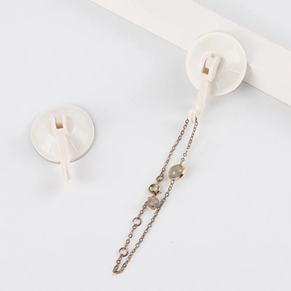 5Pcs No Mark Suction Cup Hooks Heavy Duty Removable Vacuum Hangers for Restroom Kitchen Bathroom Towel Robe Storage Organizer