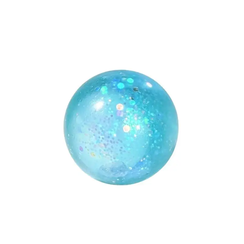 Glitter Squeezable Stress Balls Non-Toxic Soft Crispy Texture Sensory Fidget Toys for Kids Adults Daily Decompression