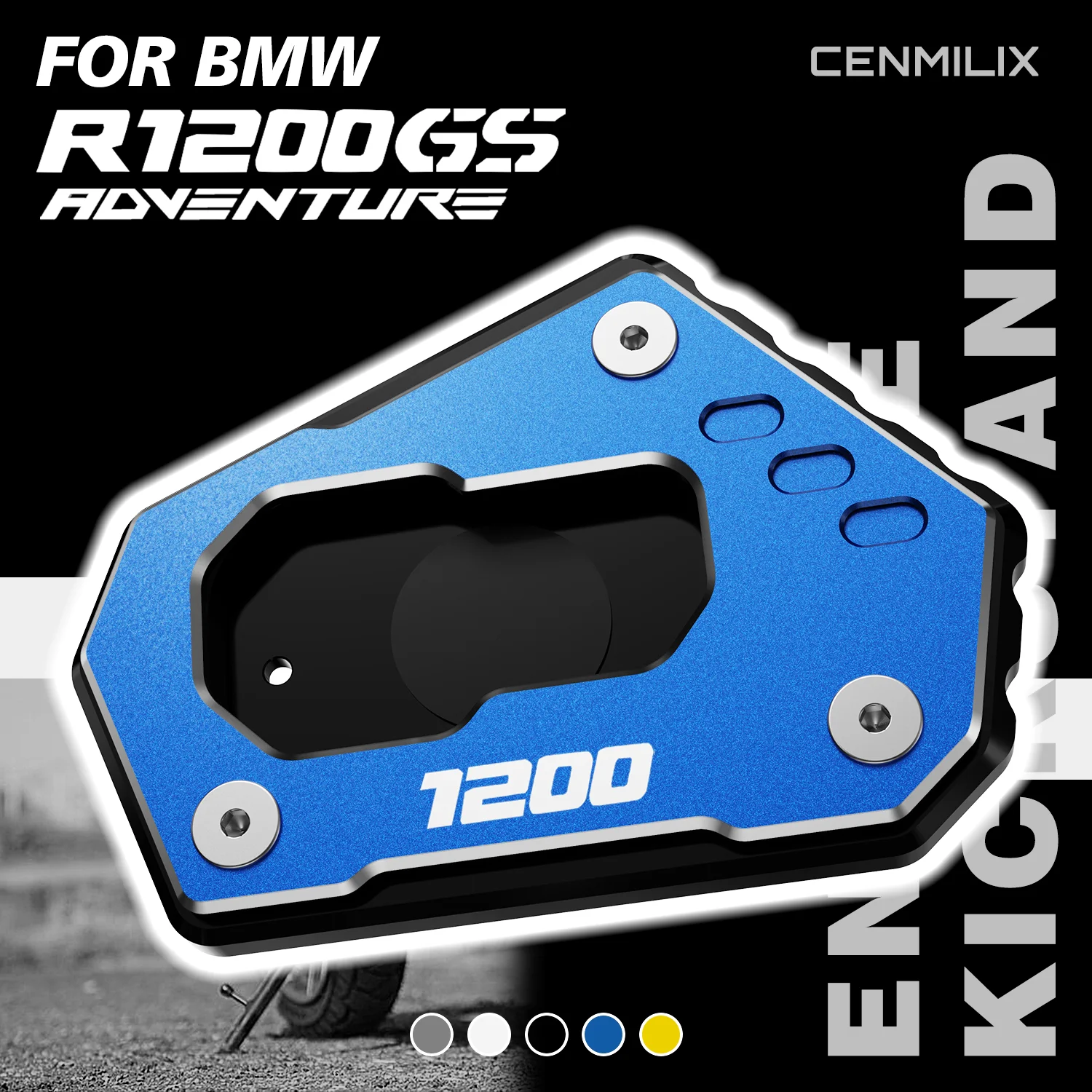 For BMW R1200GS LC ADV R1200 GS R 1200GS ADV R 1200GS Rallye Accessories Motorcycle Kickstand Pad Side Stand Enlarge Support Pad
