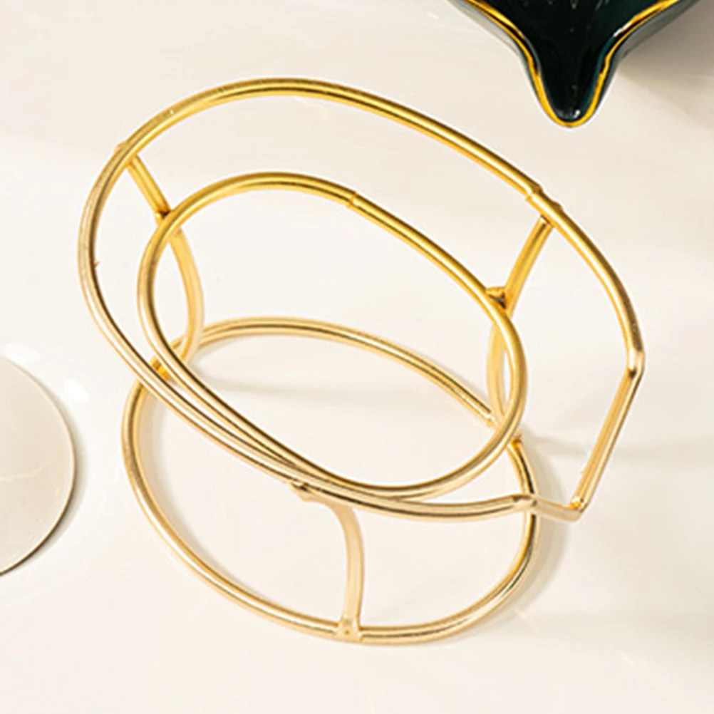 

Exquisite Iron Punch-Free Soap Tray Easy Cleaning Soap Saver Practical Bathroom Accessory Modern Creative Gift