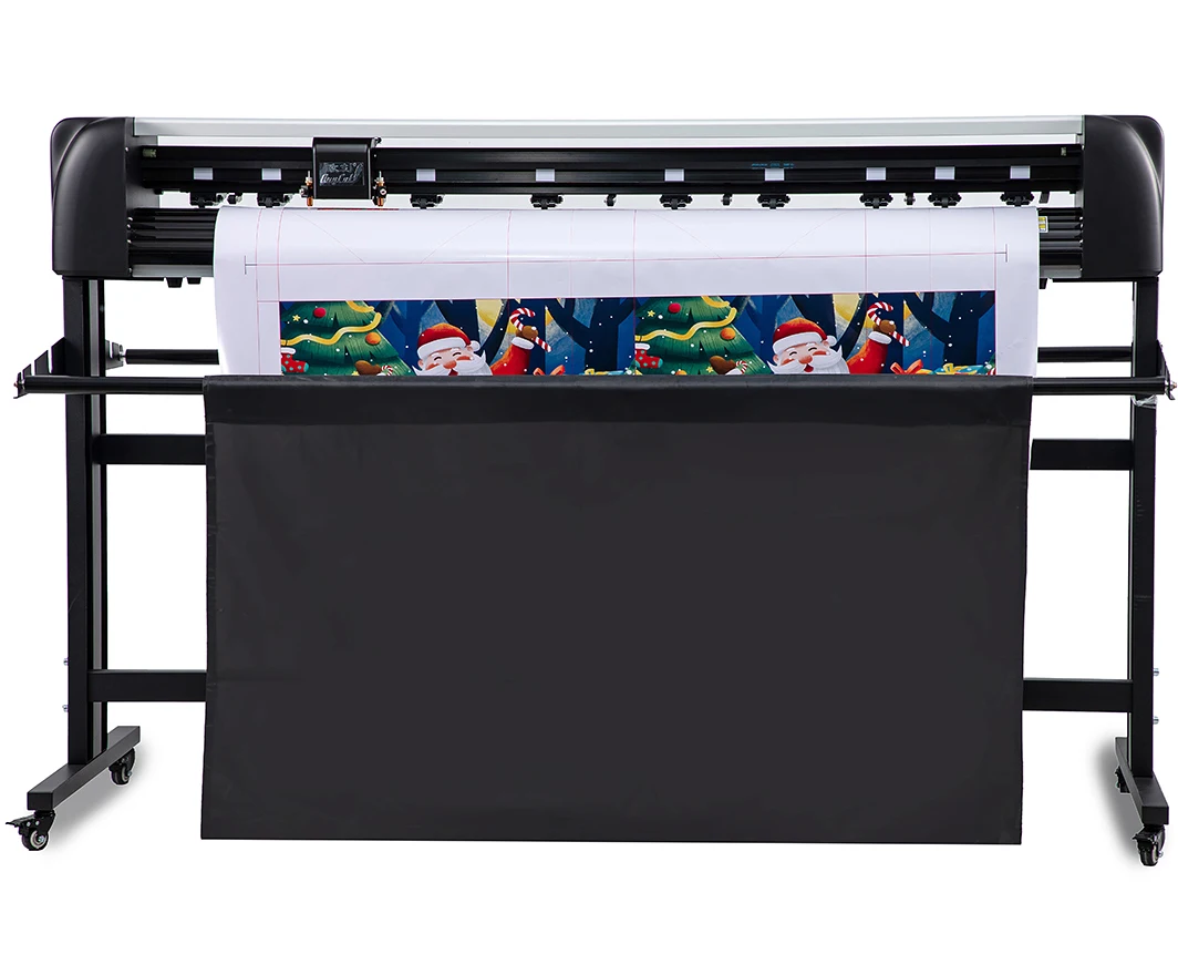 1200mm ZKD1500-SF Vinyl Cutting Plotter With Dual-Core ARM Chip Servo Motor Double Heads Engraving Features Pinch Rollers