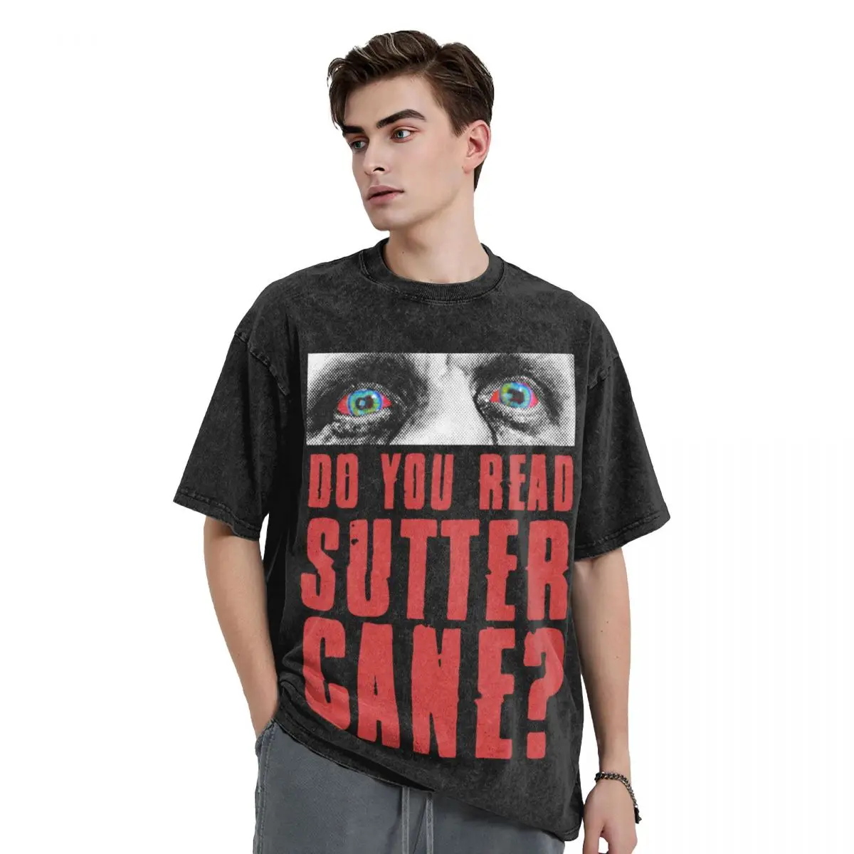 Do You Read Sutter Cane? T-Shirt blue archive tops vintage anime shirt quick-drying luxury clothes men